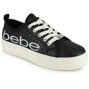 Bebe Glitter Platform‎ sneakers 10 NWB